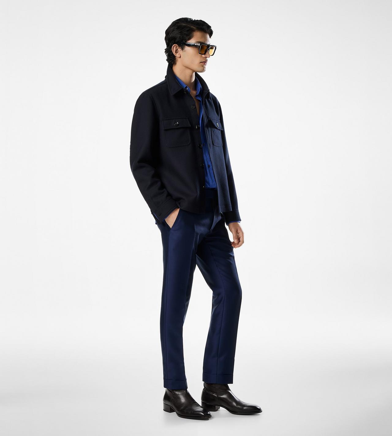 LIGHT WOOL CHEST POCKET OUTERSHIRT image number 1