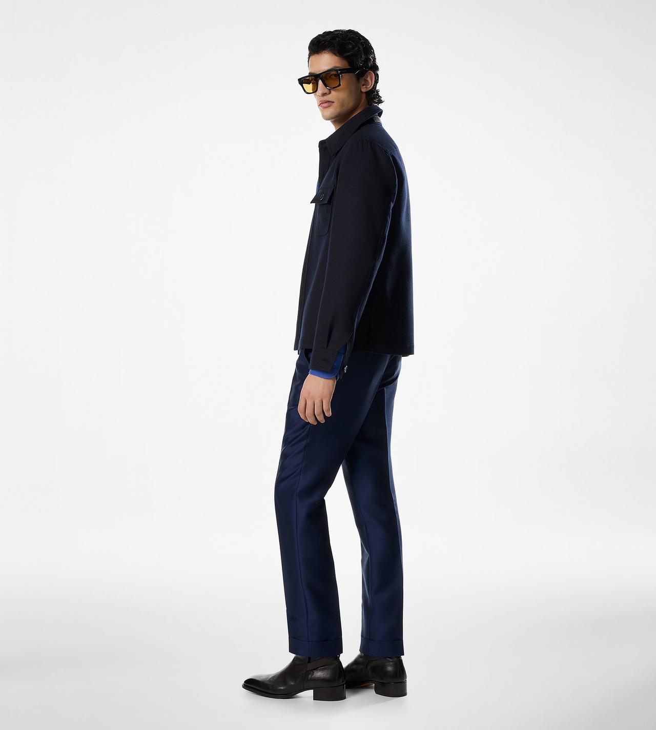 LIGHT WOOL CHEST POCKET OUTERSHIRT image number 2