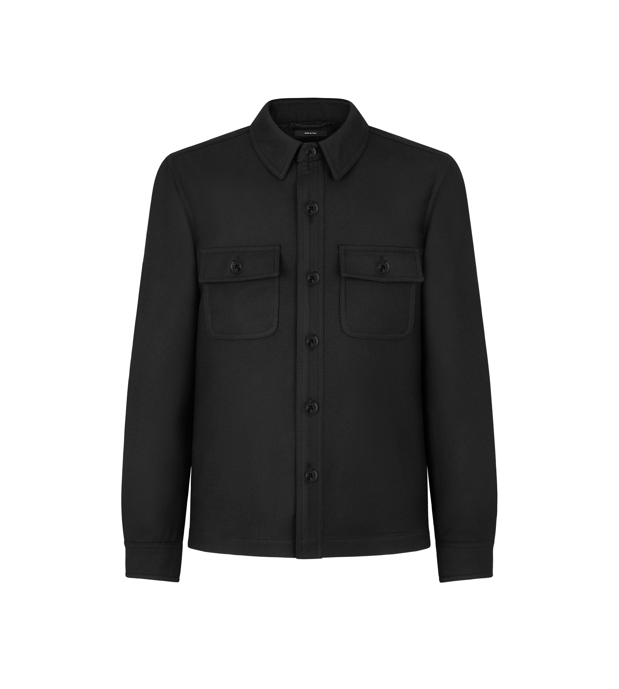 LIGHT WOOL CHEST POCKET OUTERSHIRT
