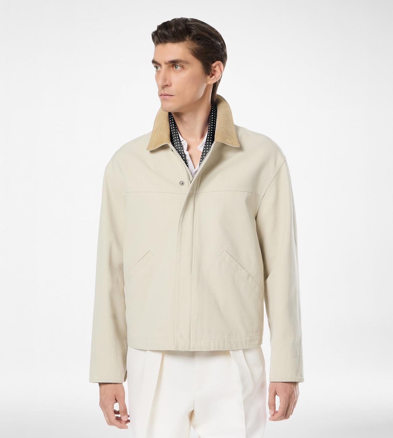 COTTON CANVAS WORKWEAR JACKET image number 3