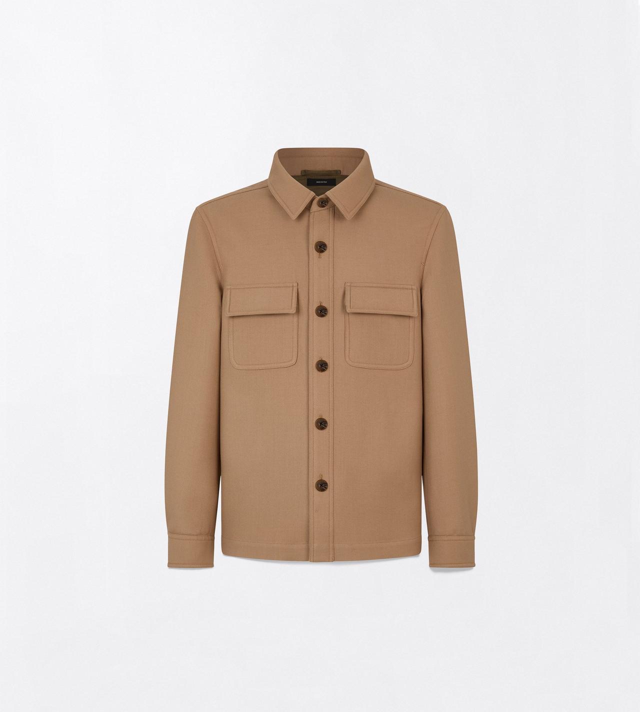 TOM FORD WOOL SILK BLEND GOLDEN BROWN DOUBLE SPLITTABLE LIGHT WOOL OUTERSHIRT