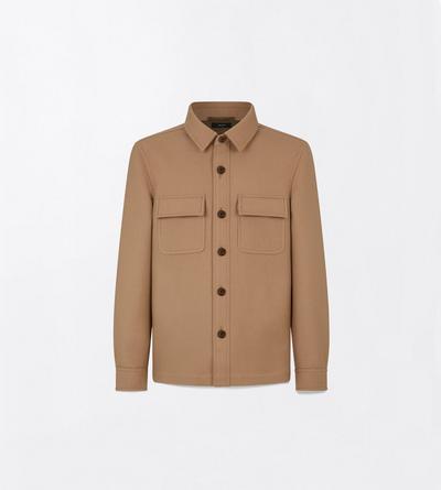 DOUBLE SPLITTABLE LIGHT WOOL OUTERSHIRT