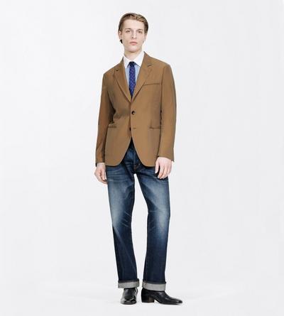 TOM FORD POLYESTER BLEND OLIVE BROWN PARACHUTE POPLIN BLAZER&nbsp;
