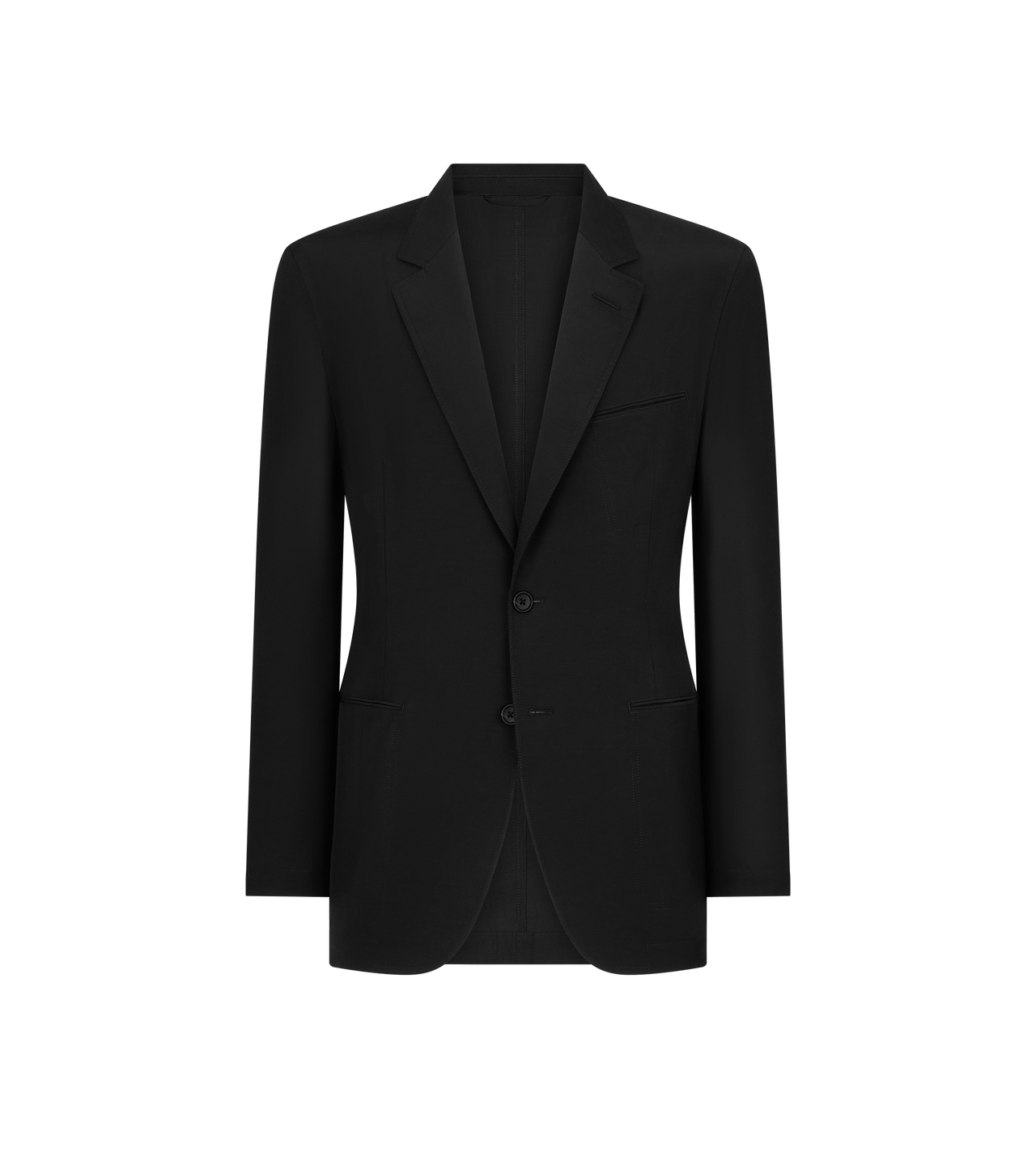 TOM FORD POLYESTER BLEND BLACK PARACHUTE POPLIN BLAZER