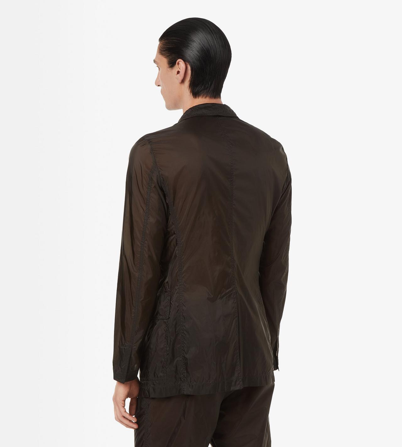 TOM FORD POLYAMIDE MAHOGANY BLAZER AUS EXTRALEICHTEM NYLON MIT REISSVERSCHLUSS