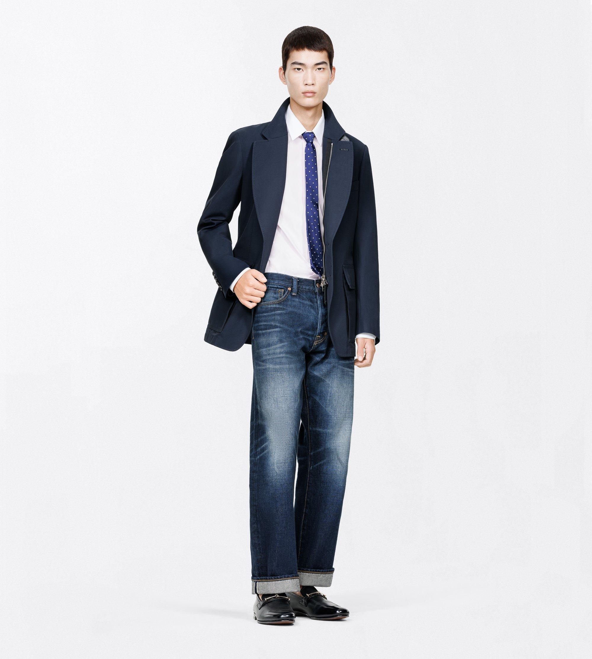 TWILL SARTORIAL BLAZER WITH ZIP