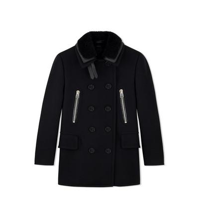 DOUBLE FELT PEACOAT | Tom Ford Fashion
