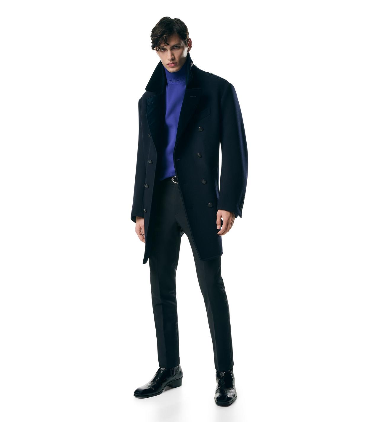 WOOL FELT OFFICER PEACOAT image number 1