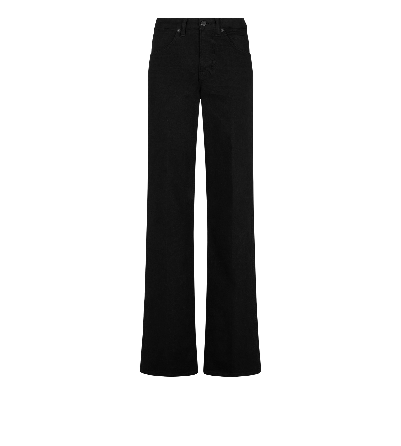 STRETCH TWILL DENIM FLARE PANTS image number 0