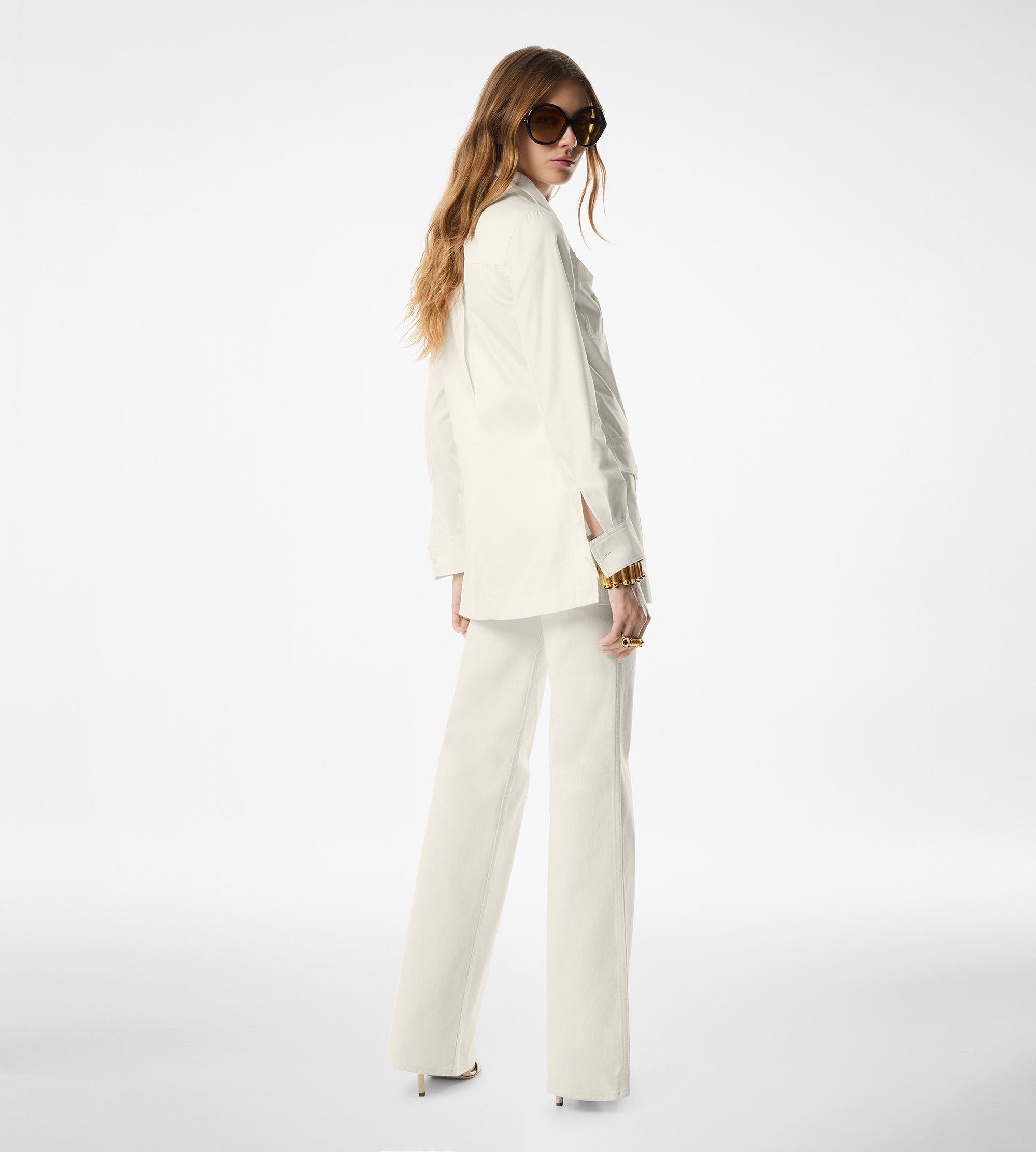 パンツ TOM FORD Woman Pants White PAW590FAX1194 AW305 Tom Ford - Trousers for Woman - White - PAW590FAX1194-AW305