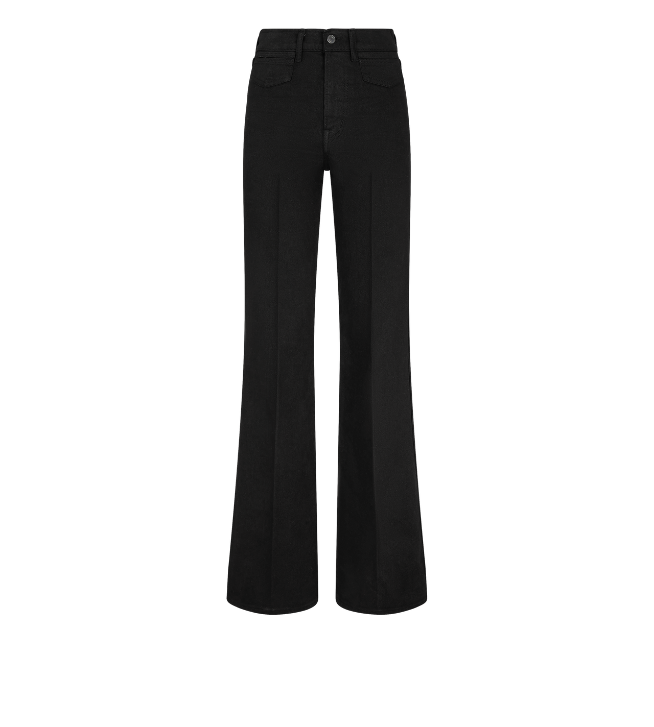 DENIM WIDE FLARE PANTS image number 0