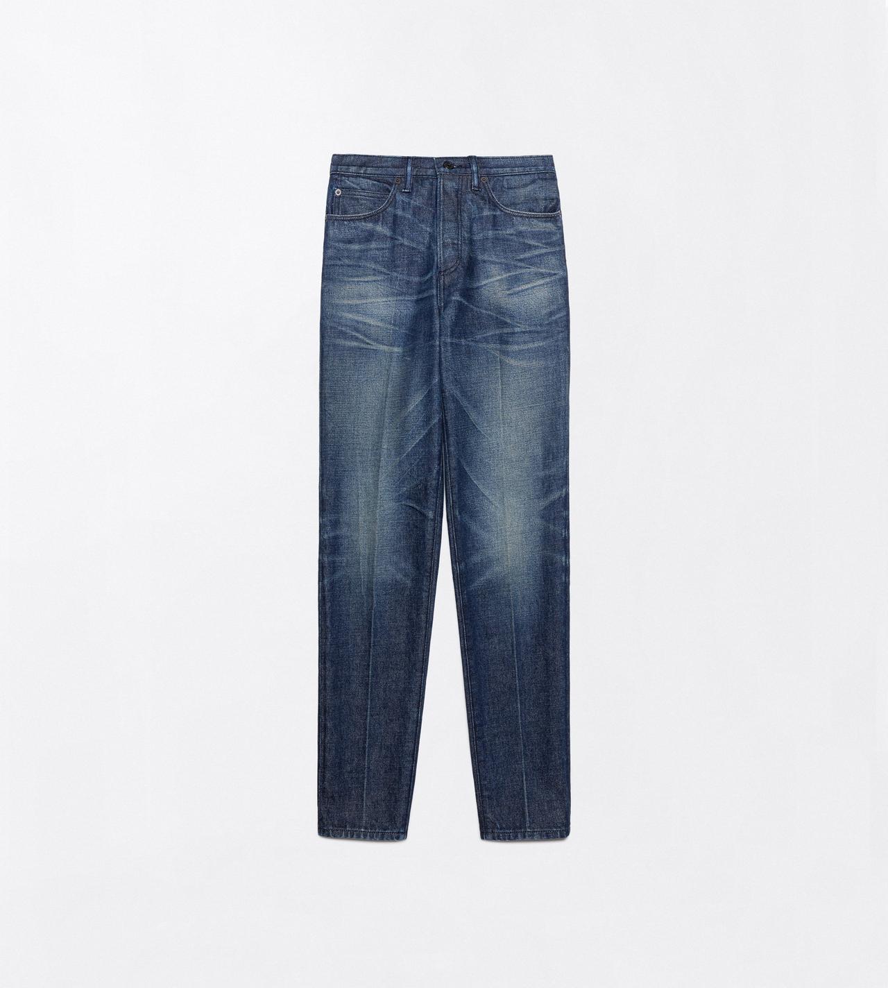 TOM FORD DENIM MIDNIGHT STONEWASHED DENIM HIGH WAIST STRAIGHT LEG MILA FIT DENIM PANTS