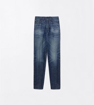 TOM FORD DENIM MIDNIGHT STONEWASHED DENIM HIGH WAIST STRAIGHT LEG MILA FIT DENIM PANTS