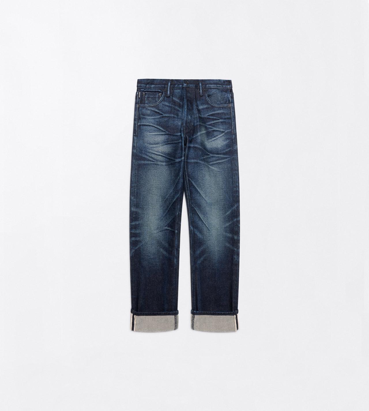 TOM FORD DENIM MIDNIGHT STONEWASHED DENIM LOW WAIST BOYFRIEND DENIM PANTS