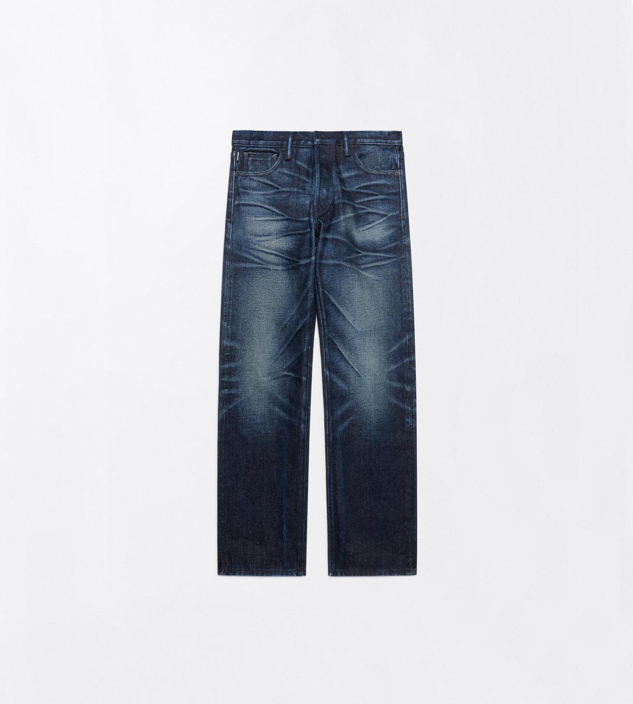 TOM FORD DENIM MIDNIGHT STONEWASHED DENIM LOW WAIST BOYFRIEND DENIM PANTS