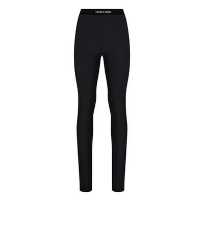 STRETCH LYCRA LOGOED LEGGINGS