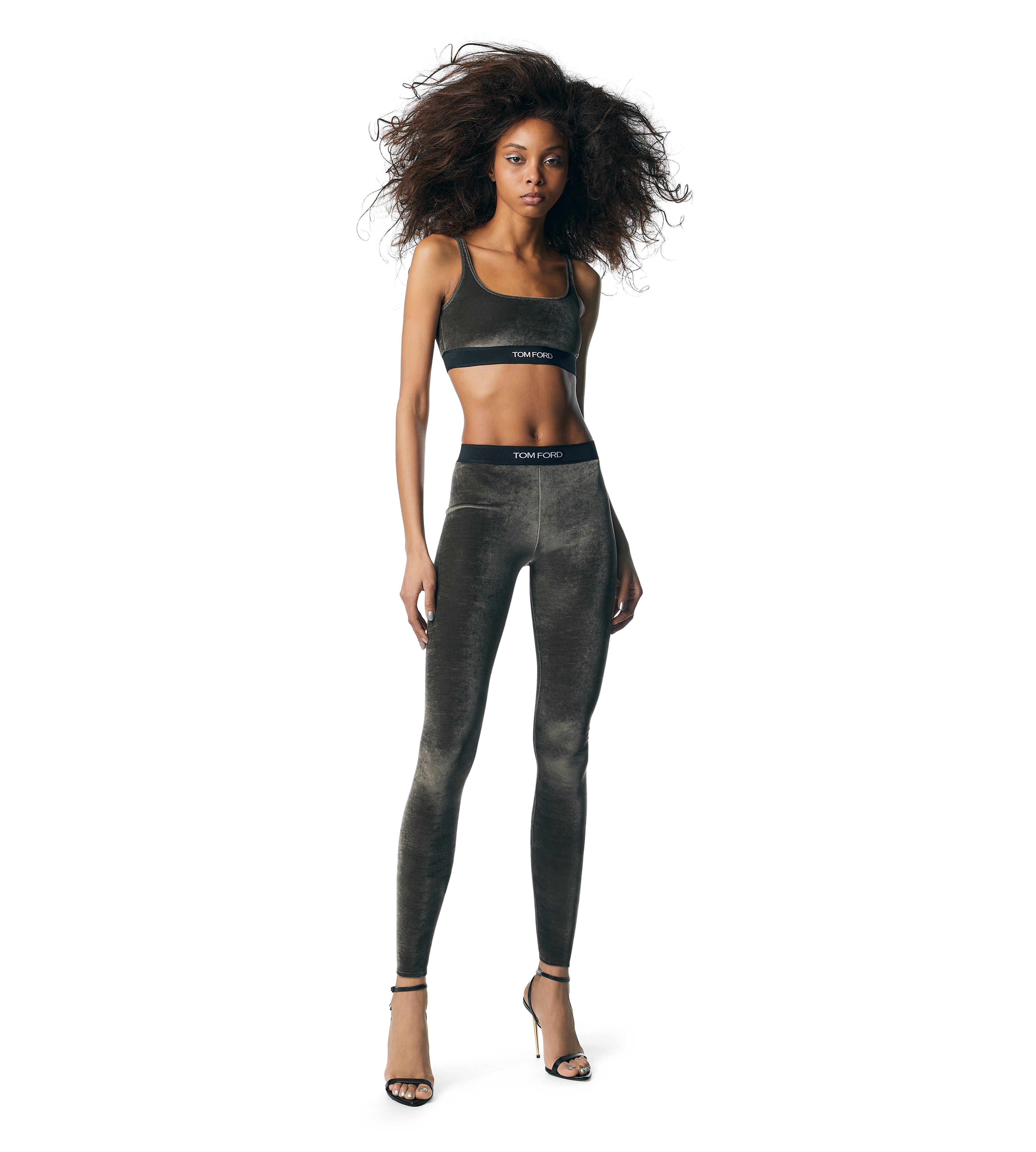 STRETCH VELVET SIGNATURE LEGGINGS