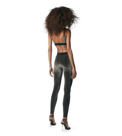 STRETCH VELVET SIGNATURE LEGGINGS image number 2