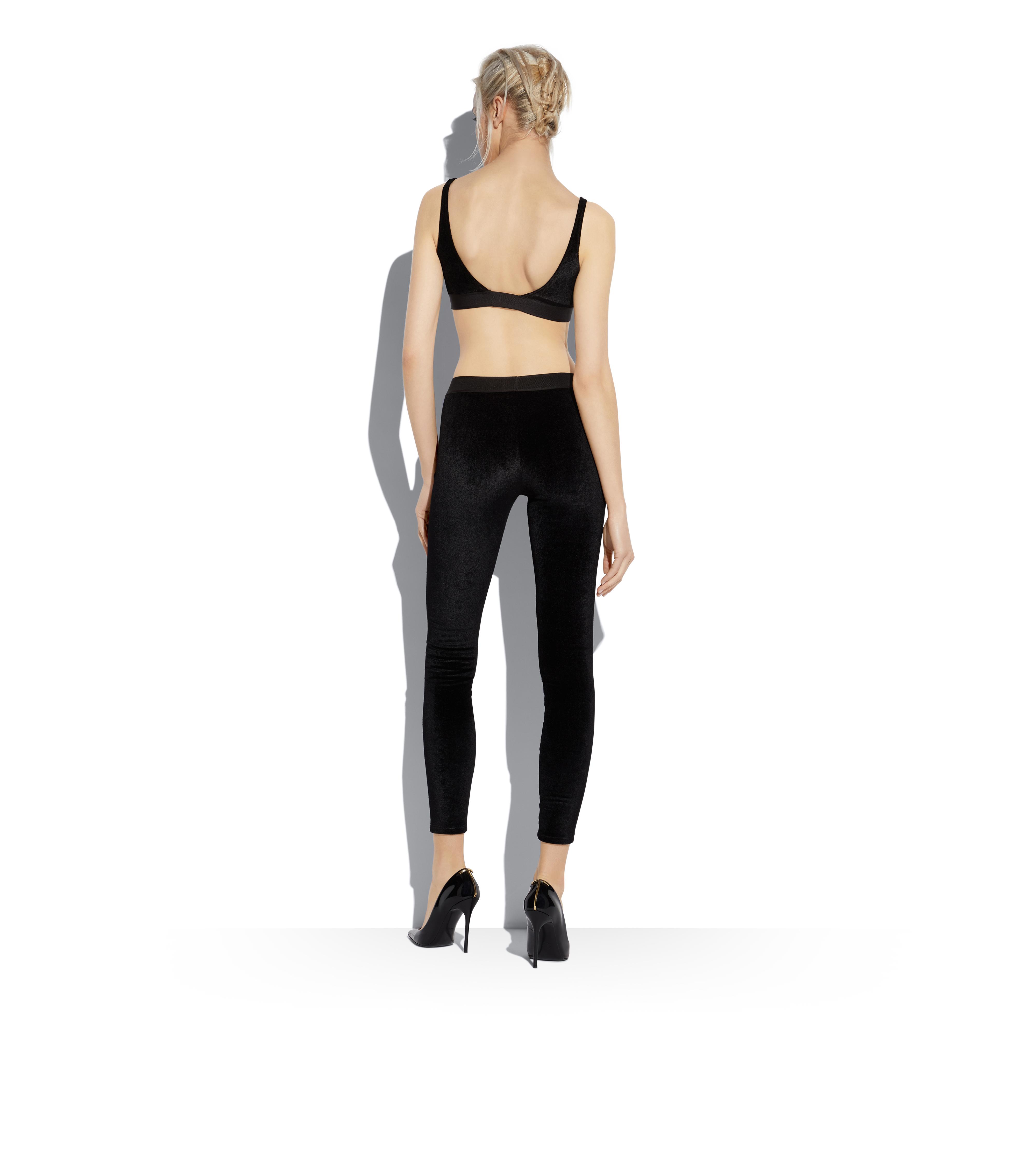 Tom Ford Velvet Signature Legging in Black - ShopStyle