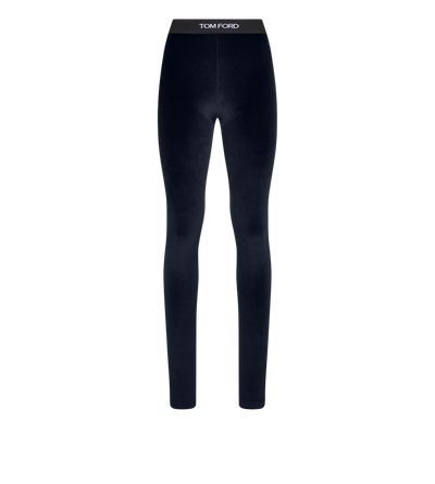 STRETCH LUSTROUS VELOUR SIGNATURE LEGGINGS