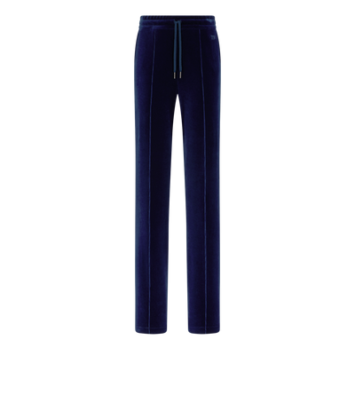 STRETCH COTTON VELOUR JOGGERS WITH TONAL TF EMBROIDERED LOGO image number 0