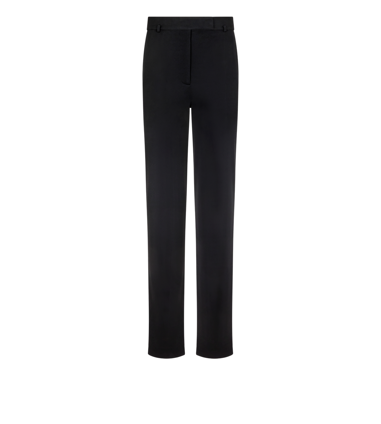 TOM FORD  BLACK STRAIGHT PANTS CREPE JERSEY