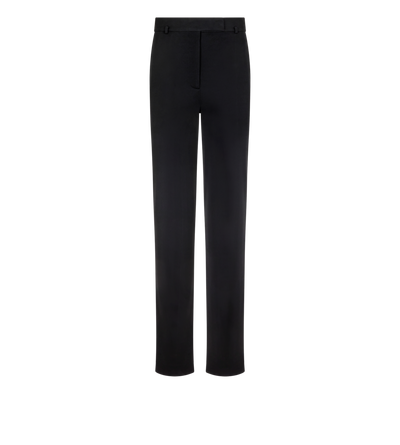 TOM FORD  BLACK STRAIGHT PANTS CREPE JERSEY