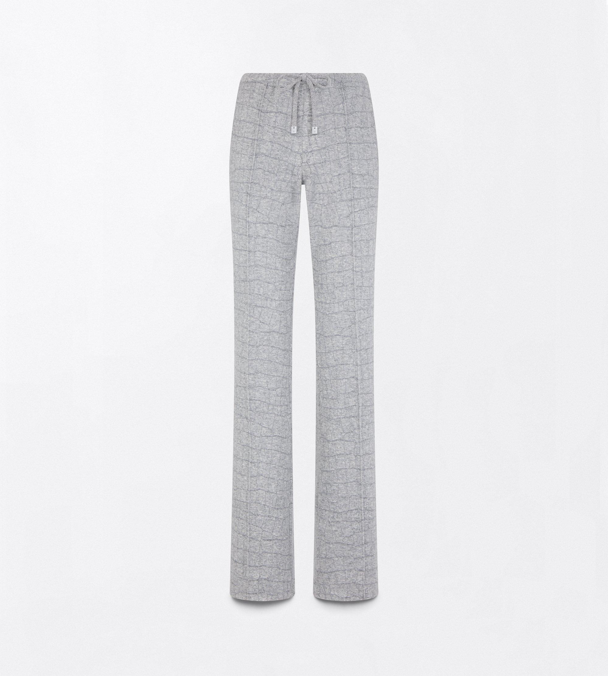 CASHMERE COTTON CROCO JACQUARD JERSEY JOGGERS
