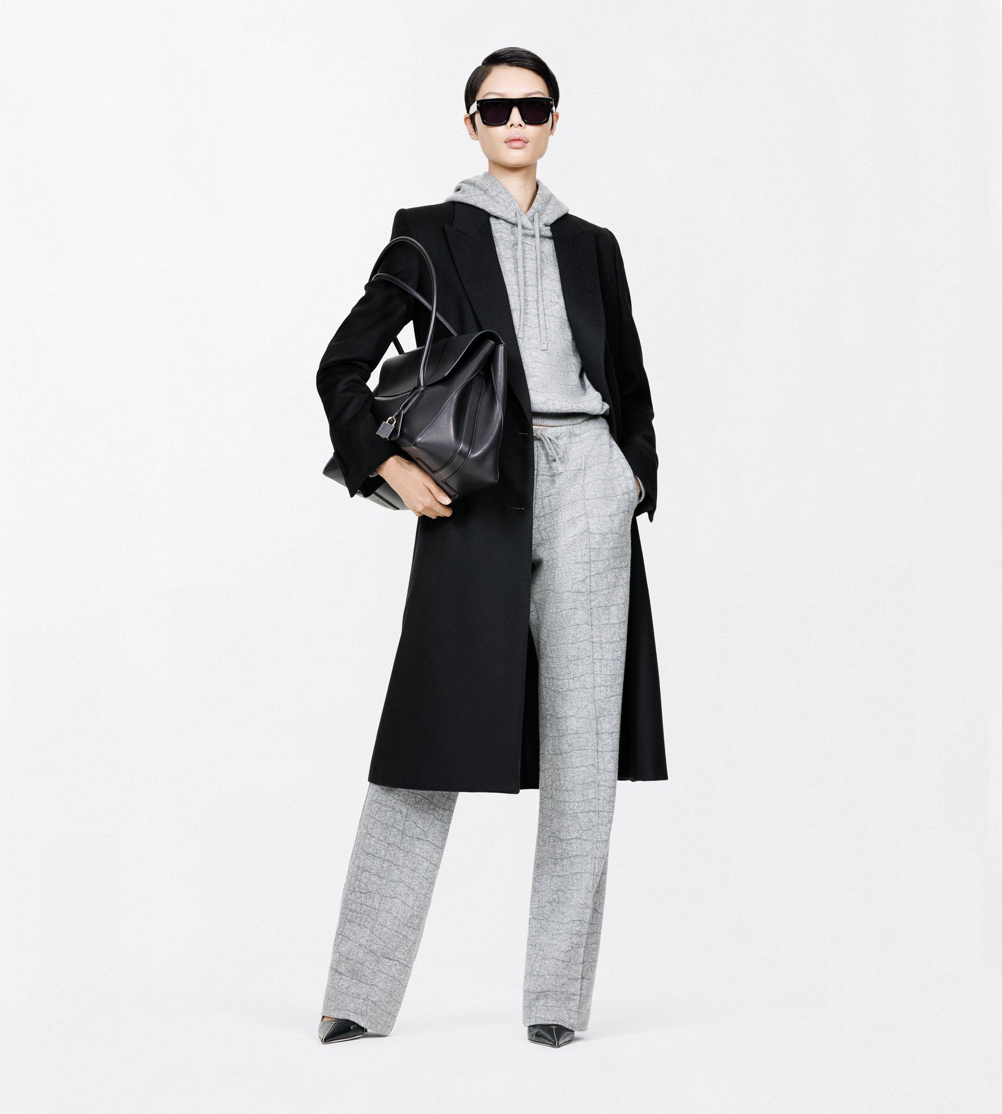 CASHMERE COTTON CROCO JACQUARD JERSEY JOGGERS