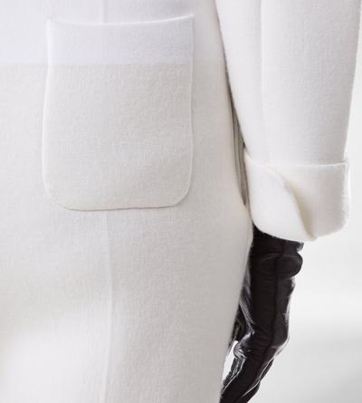 ULTRAFINE CASHMERE BLEND SCULPTURAL JOGGERS image number 1