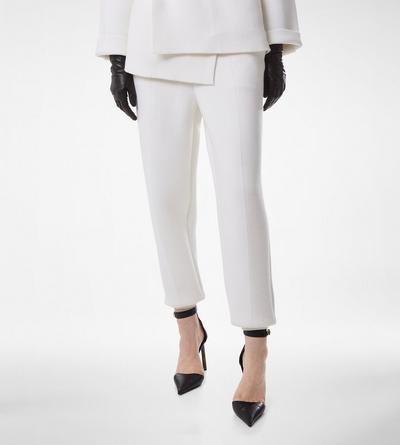 ULTRAFINE CASHMERE BLEND SCULPTURAL JOGGERS image number 3