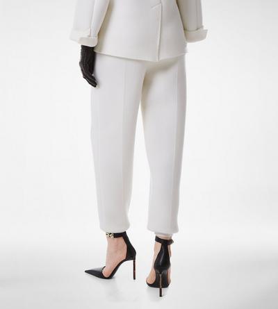 ULTRAFINE CASHMERE BLEND SCULPTURAL JOGGERS image number 4