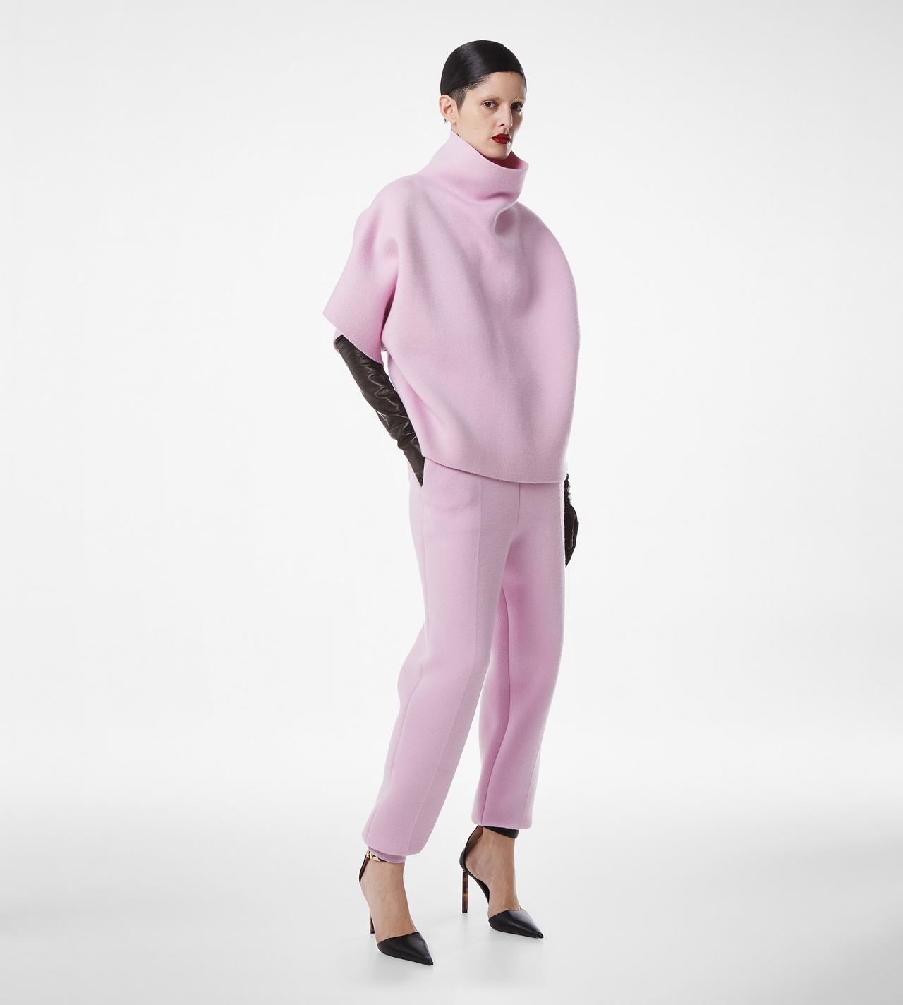 ULTRAFINE CASHMERE BLEND SCULPTURAL JOGGERS image number 2