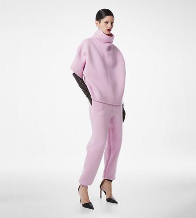ULTRAFINE CASHMERE BLEND SCULPTURAL JOGGERS image number 2