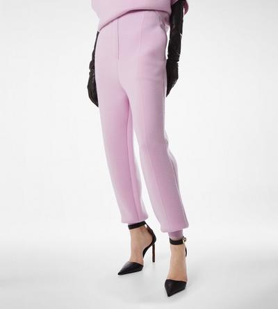 ULTRAFINE CASHMERE BLEND SCULPTURAL JOGGERS image number 3