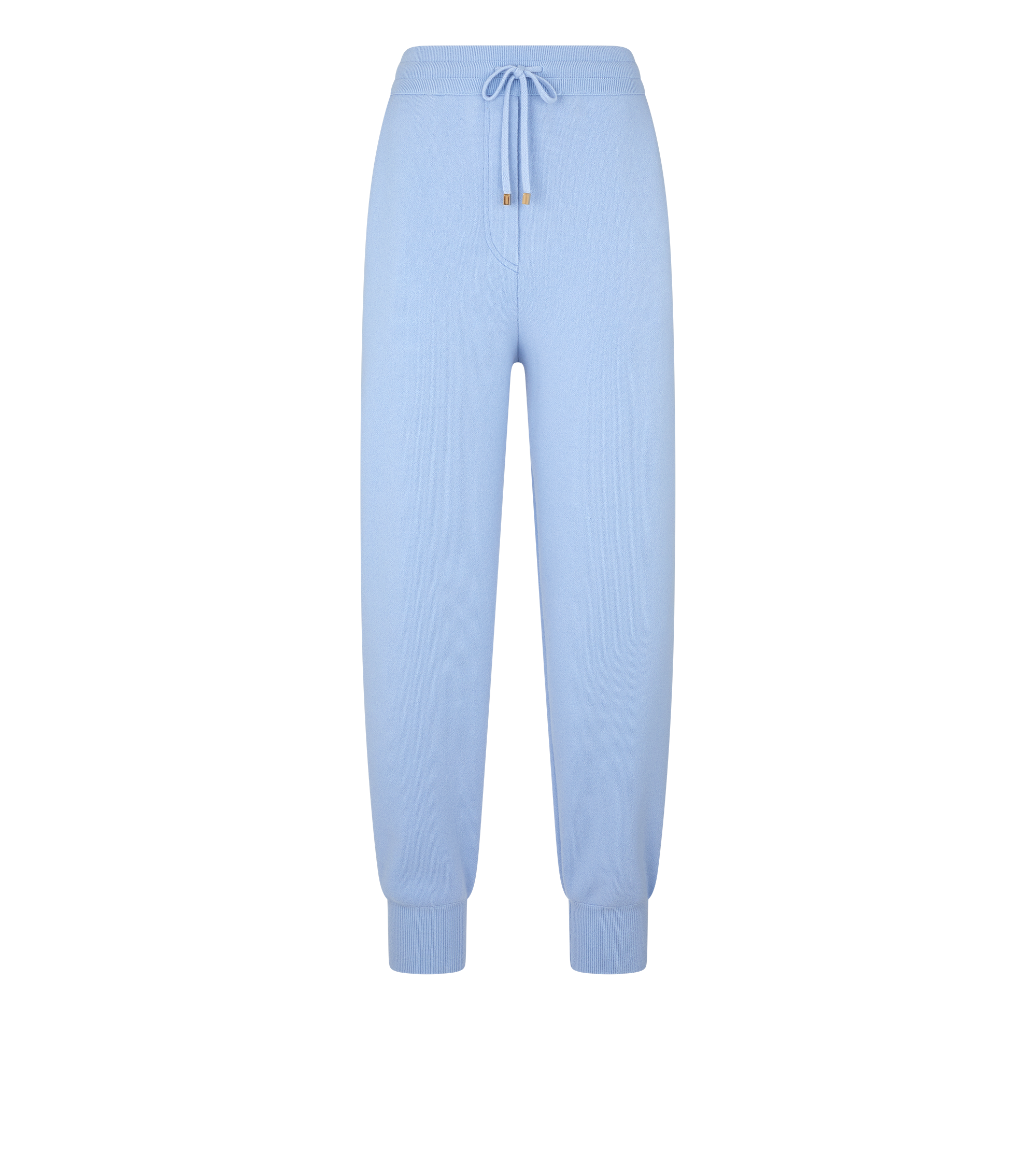 SOFT FINE CASHMERE BLEND JOGGERS WITH TONAL TF EMBROIDERED LOGO