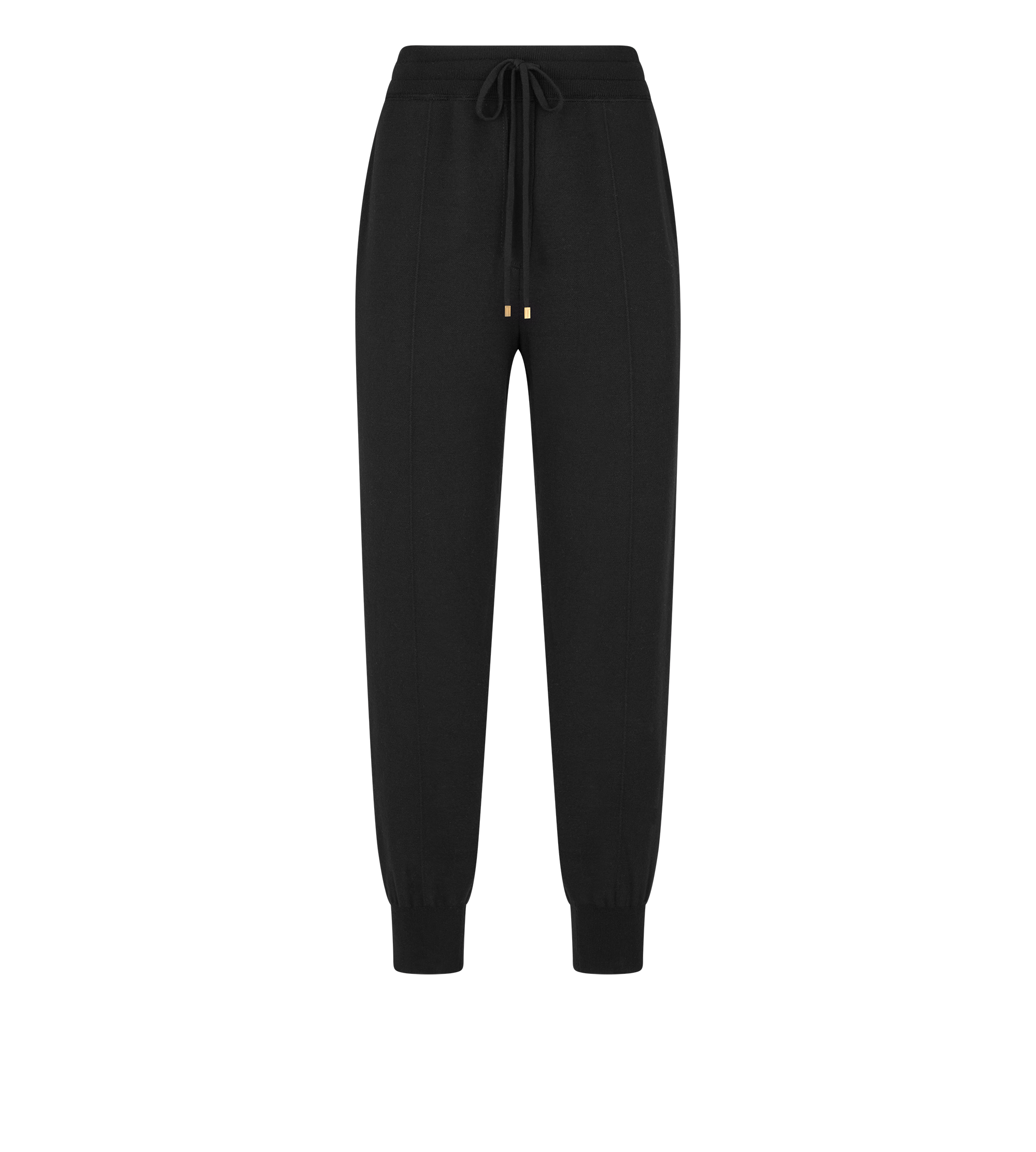 SCULPTURAL MERINO INTERLOCK BLEND JOGGERS WITH TONAL TF EMBROIDERED LOGO