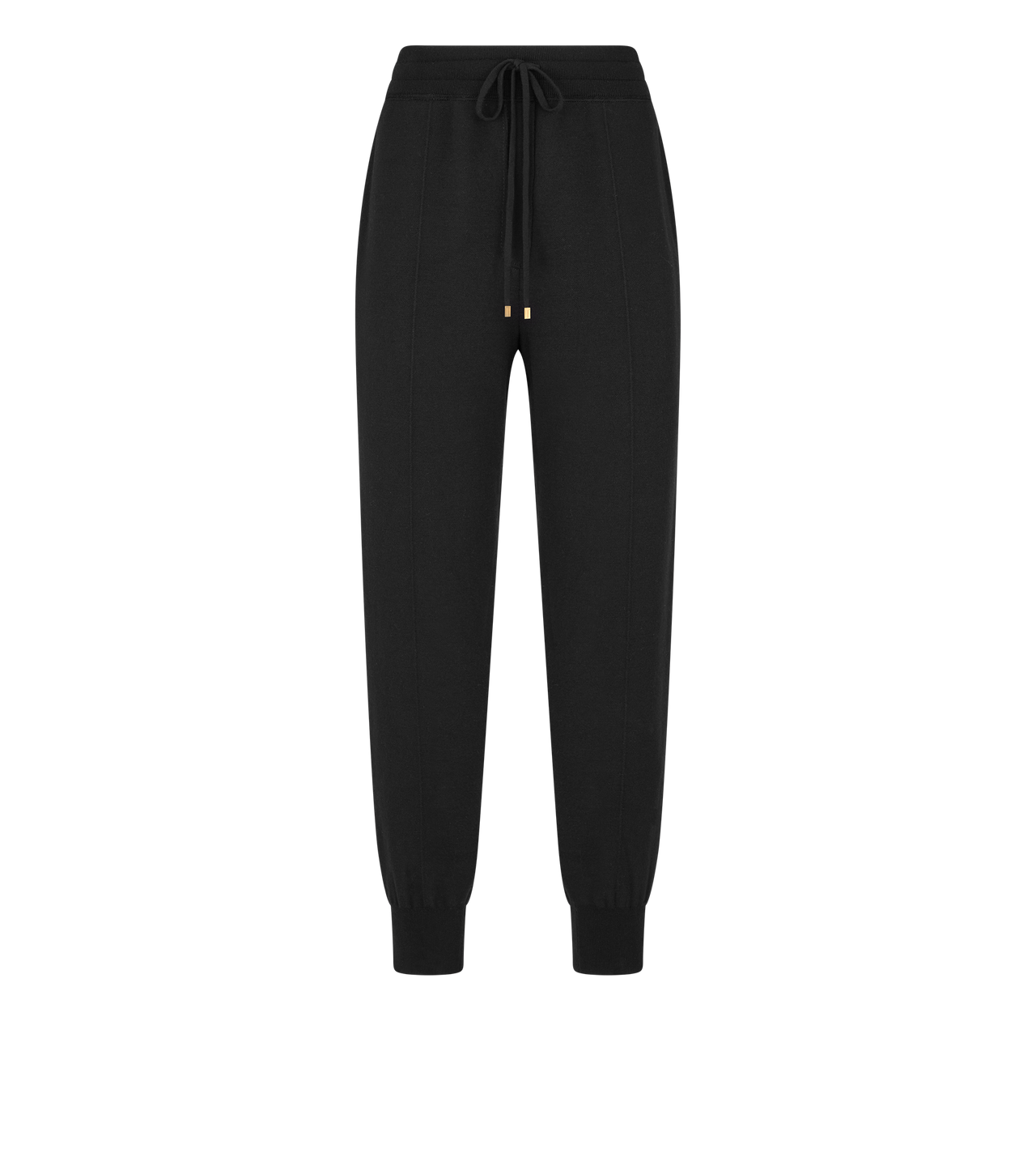 SCULPTURAL MERINO INTERLOCK BLEND JOGGERS WITH TONAL TF EMBROIDERED LOGO image number 0