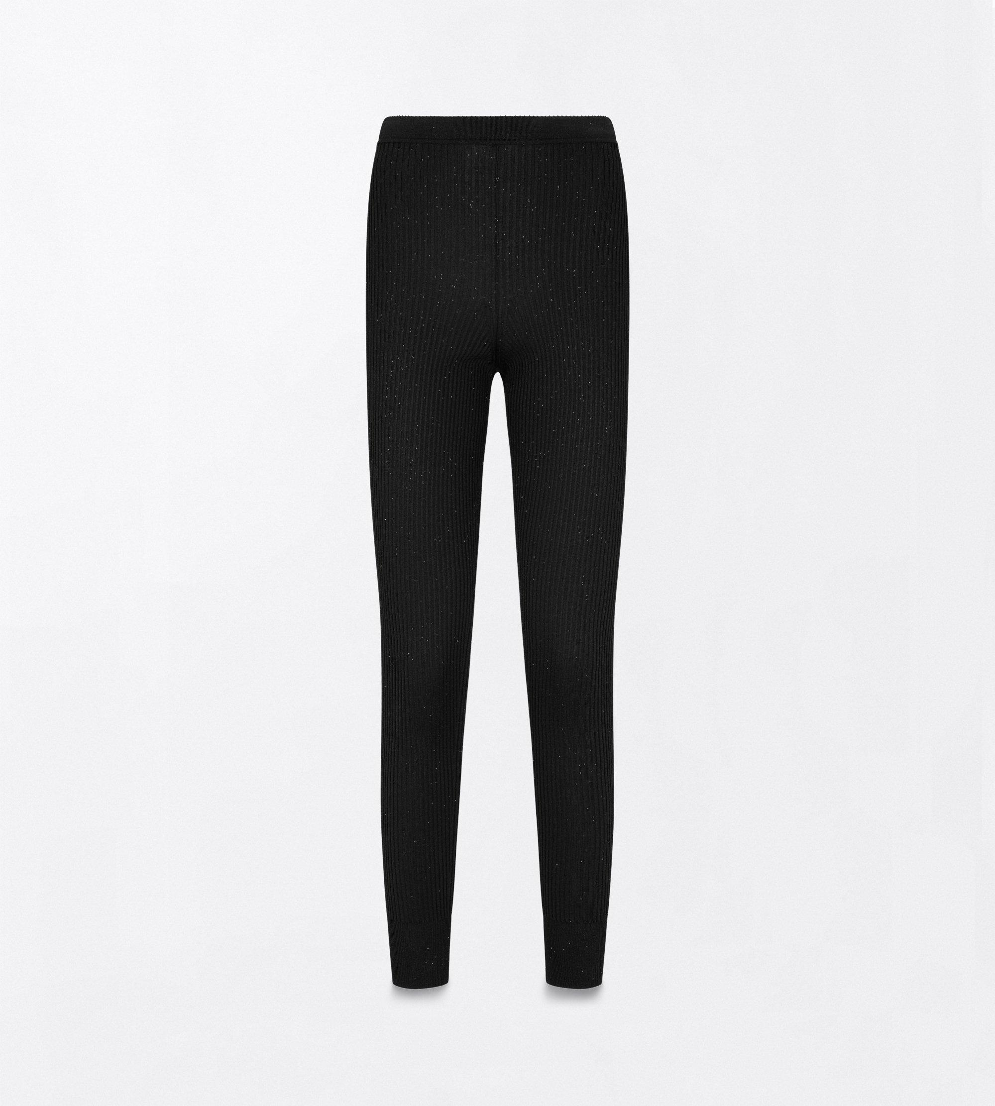 COMPACT LUREX VISCOSE MIXED RIB WITH MICRO SEQUINS LEGGINGS