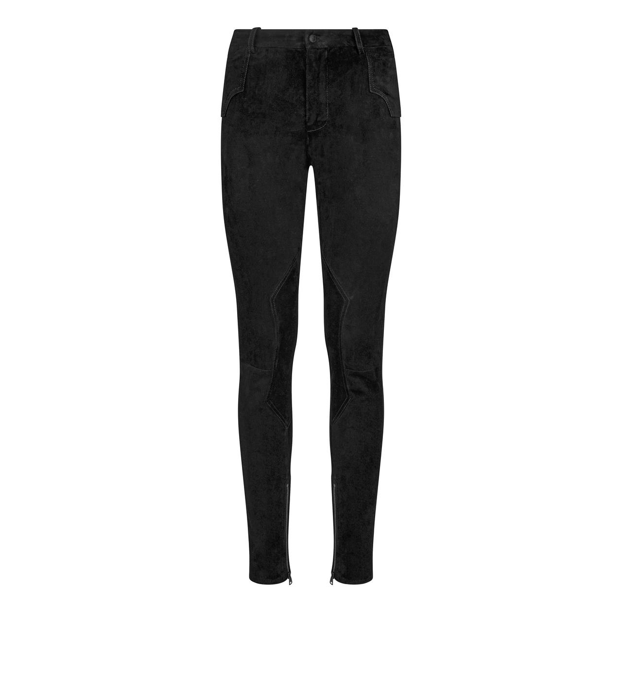 STRETCH SUEDE PANTS