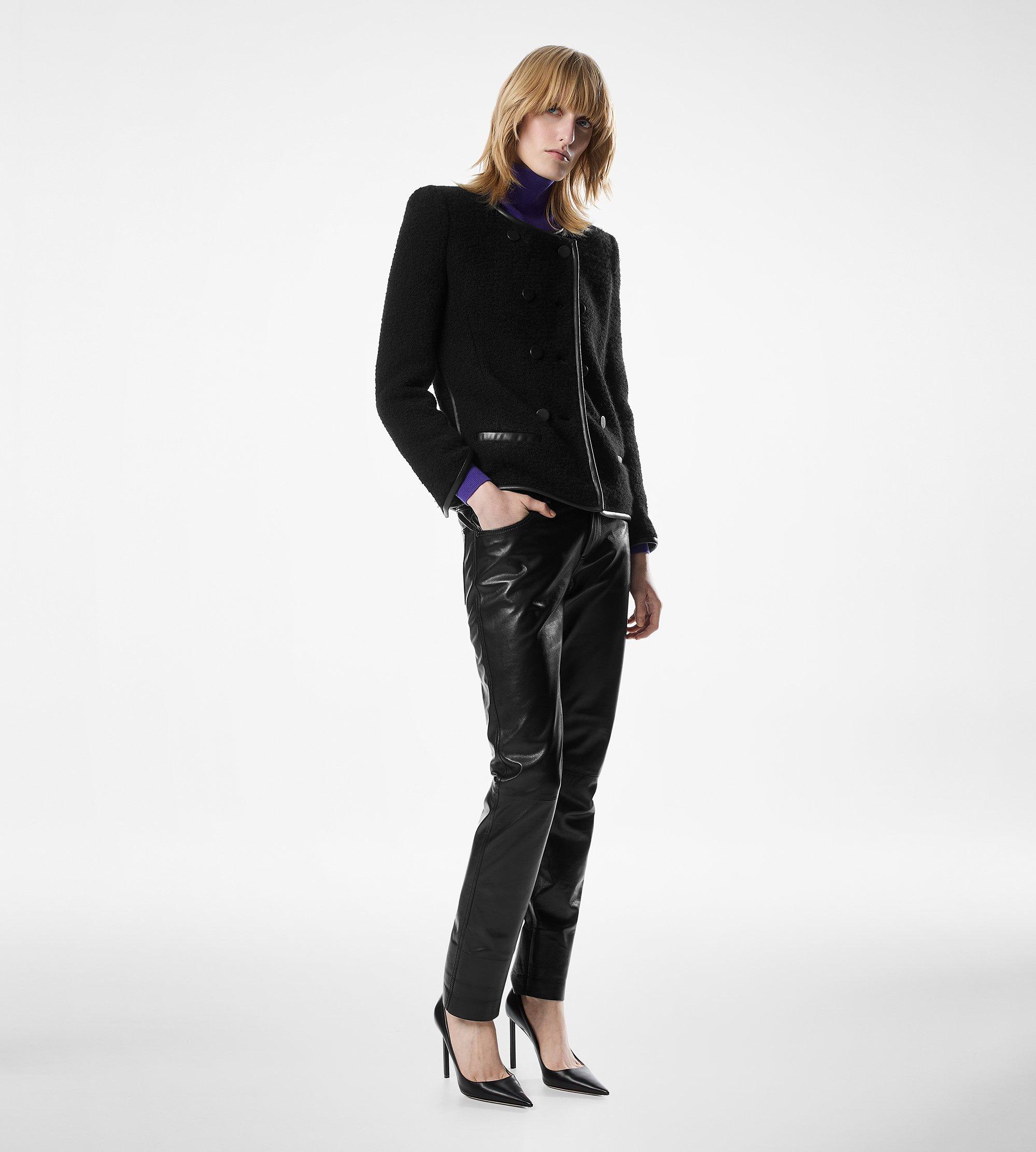 FIVE-POCKET LEATHER PANTS