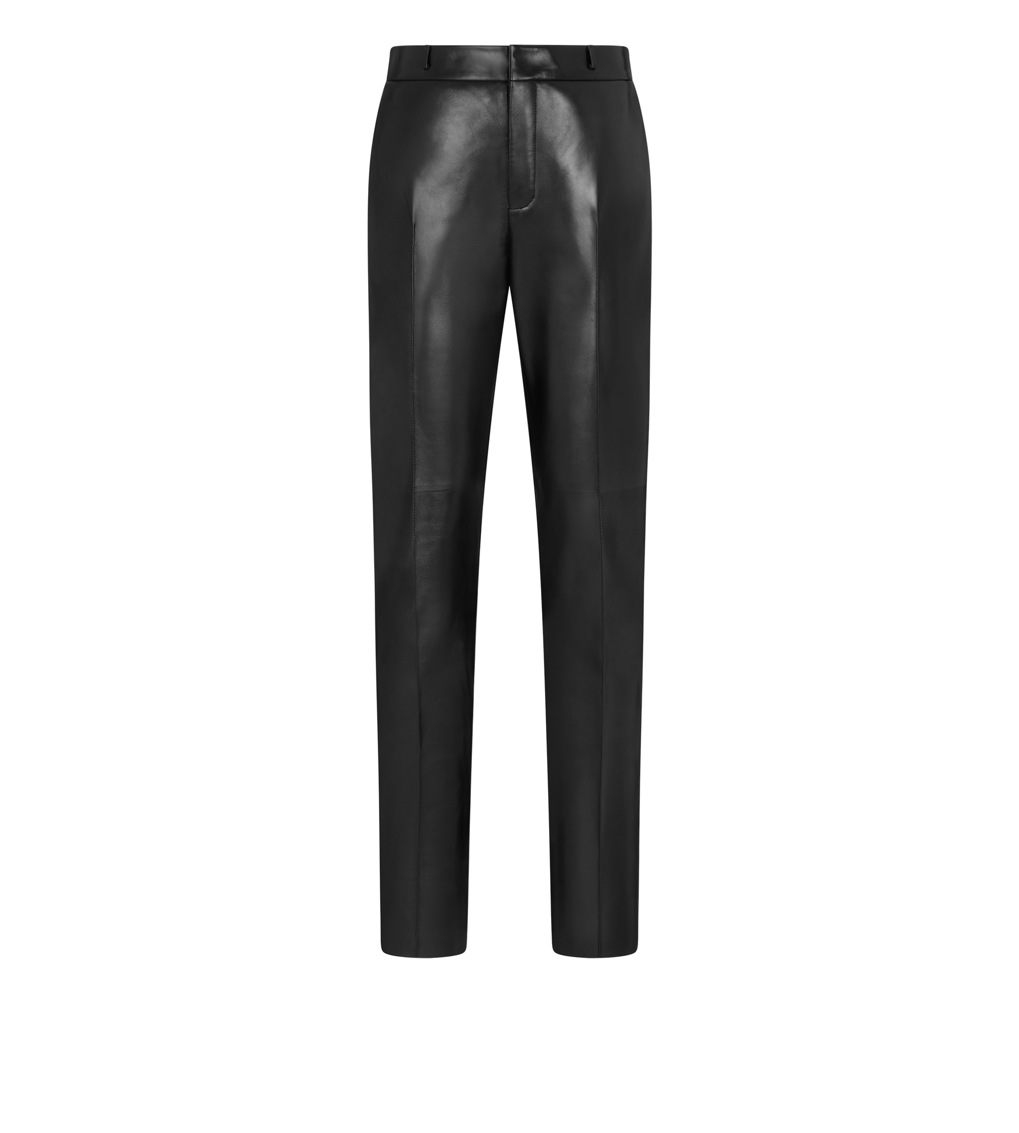 SILKY GUANTERIA LEATHER CIGARETTE PANTS