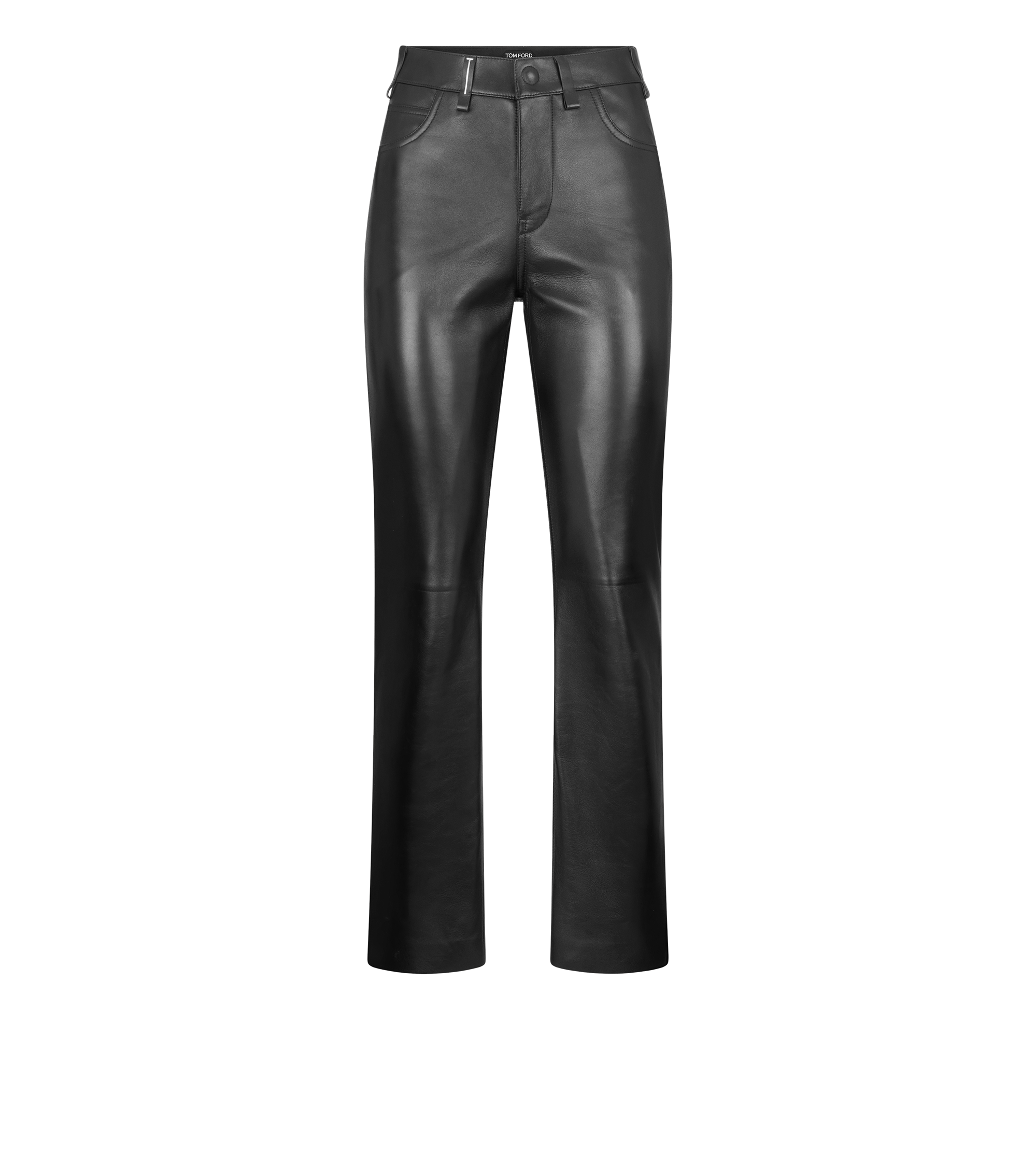 NAPPA LEATHER FIVE-POCKET PANTS WITH TF DEBOSSED LOGO