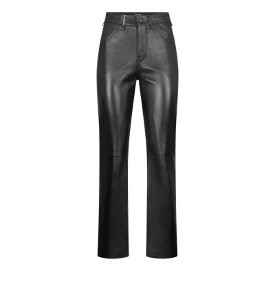 NAPPA LEATHER FIVE-POCKET PANTS WITH TF DEBOSSED LOGO image number 0
