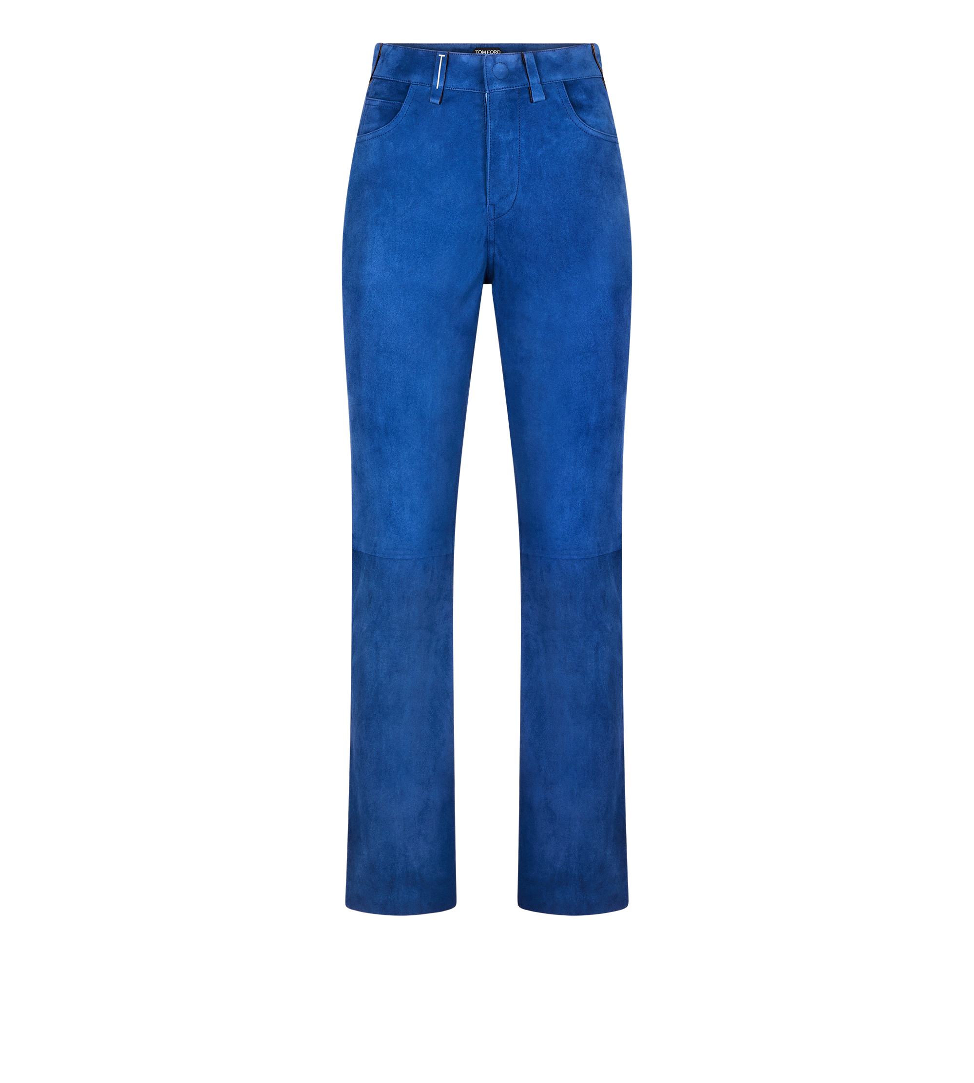 SOFT LAMB SUEDE FIVE-POCKET PANTS WITH TF DEBOSSED LOGO