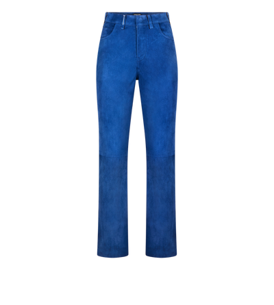 SOFT LAMB SUEDE FIVE-POCKET PANTS WITH TF DEBOSSED LOGO image number 0