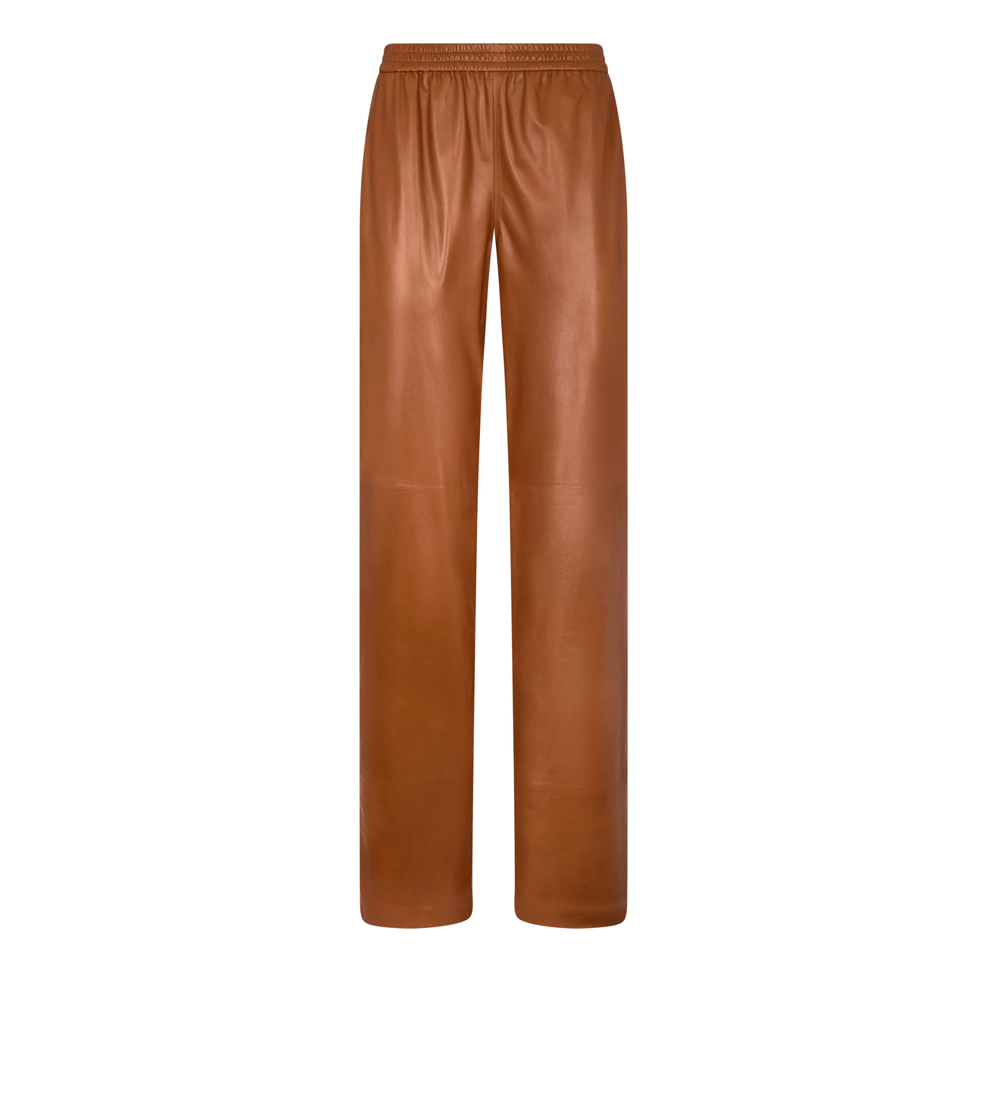 LIGHTWEIGHT GUANTERIA LEATHER PAJAMA PANTS WITH PIPING