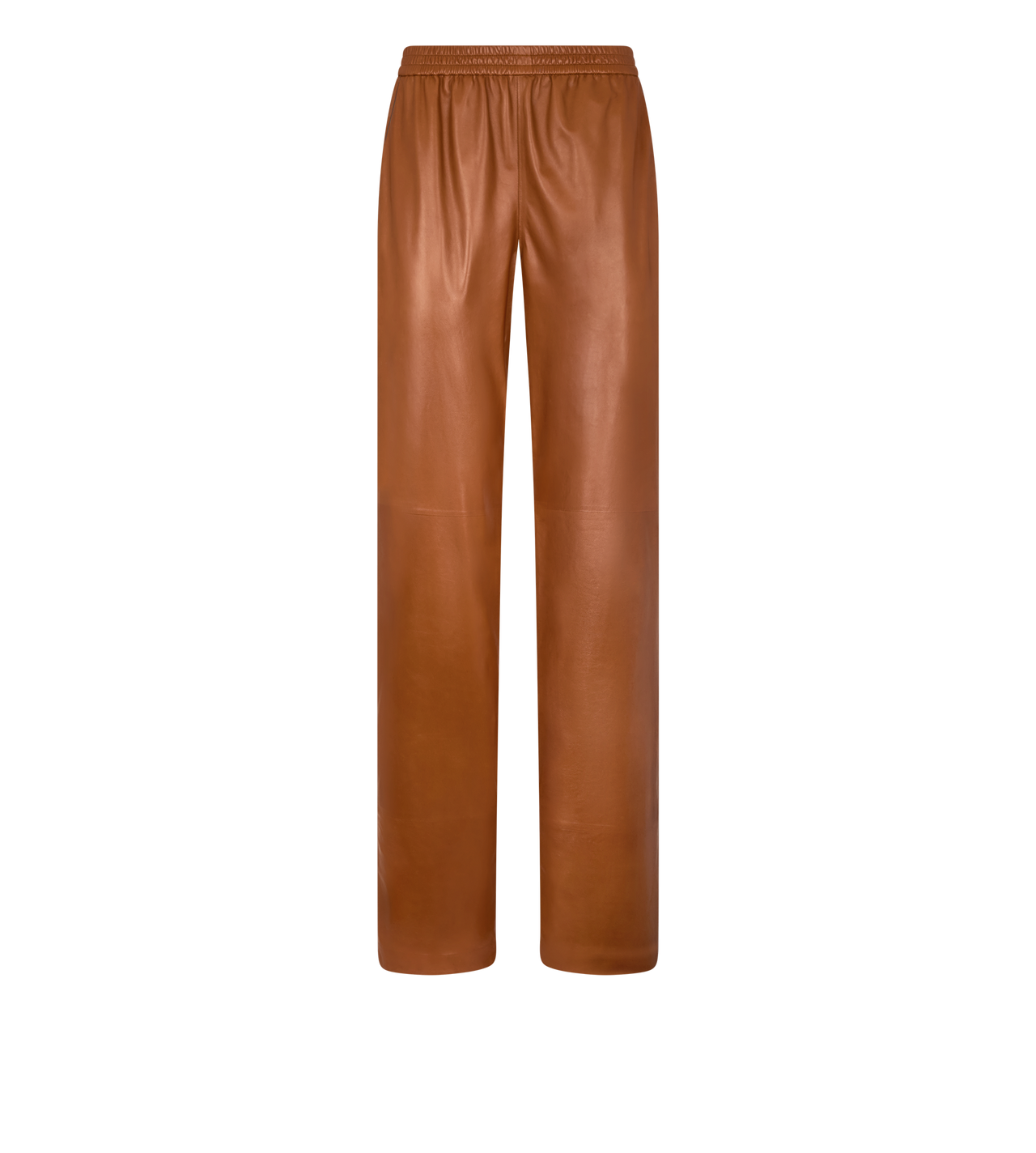 LIGHTWEIGHT GUANTERIA LEATHER PAJAMA PANTS WITH PIPING image number 0