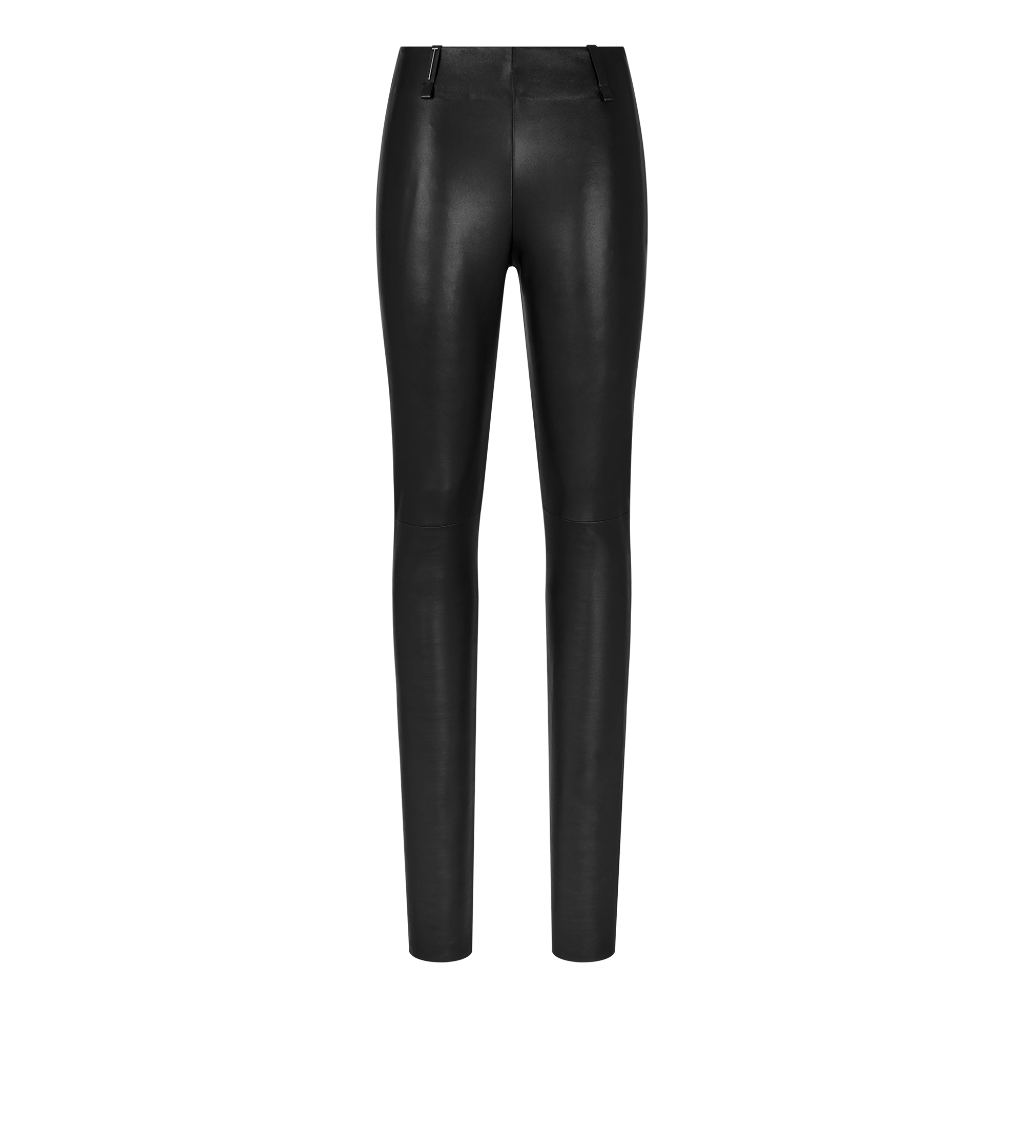 STRETCH NAPPA LEATHER LEGGINGS WITH T-TRIM