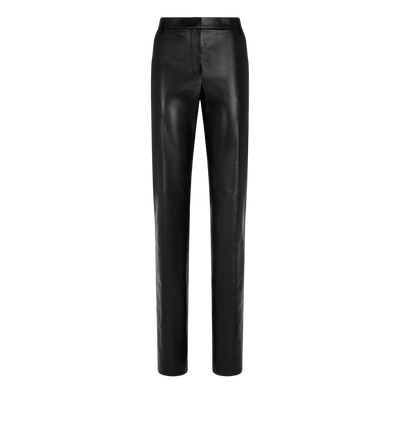 TAILORED STRAIGHT LEATHER PANTS